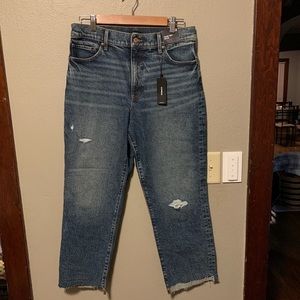 NWT Express Straight Ankle High Rise Jeans